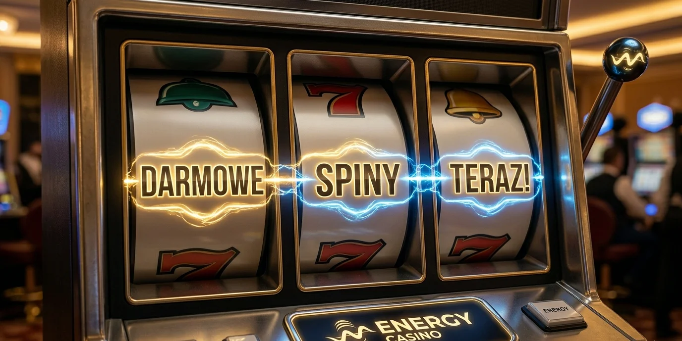 Bębny slot machine z symbolami free spins w Energy Casino